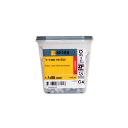 Bites PRO Medsraigtis - 4,2x55 mm C4, (250 vnt.) - terasai