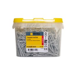 Bites PRO Medsraigtis - 4,2x60 mm C4, T15, (800 vnt.) - terasai, paslėpto tvirtinimo
