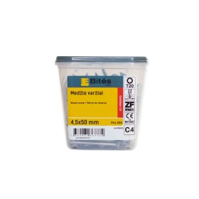Bites PRO Medsraigtis - 4,5x50 mm Protect C4, T20, (200 vnt.) - lauko darbams