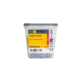 Bites PRO Medsraigtis - 5,0x40 mm Protect C4, T25, (200 vnt.) - lauko darbams