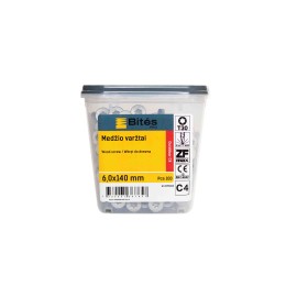 Bites PRO Medsraigtis - 6,0x140 mm Protect C4, T30, (100 vnt.) - lauko darbams