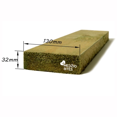 Statybinė impregnuota pjautinė mediena 