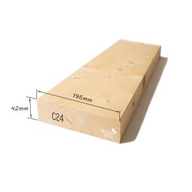 Kalibruota graduota C24 mediena 