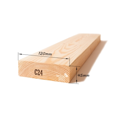 Kalibruota graduota C24 mediena 