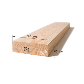 Kalibruota graduota C24 mediena 