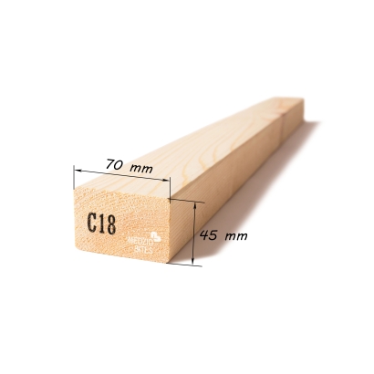 Kalibruota graduota C18 mediena 