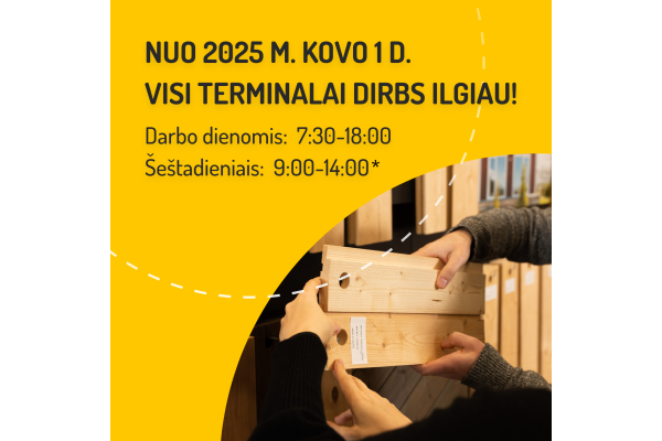 Ilgėja darbo laikas!