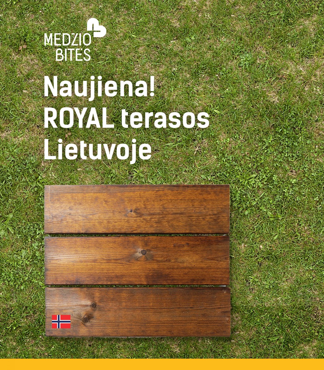 Norvegiškos terasinės lentos ROYAL Norvegiškos terasinės lentos ROYAL