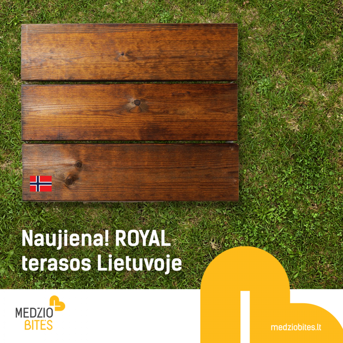 Naujovė Lietuvoje - ROYAL terasinės lentos Naujovė Lietuvoje - ROYAL terasinės lentos