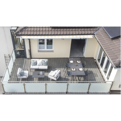 Silvadec terasinė medienos kompozito lenta WPC (Brushed Atmosphere Grey Cayenne) 