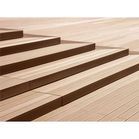 Terasinė medienos kompozito lenta (Silvadec - Grooved Elegance Light Brown)