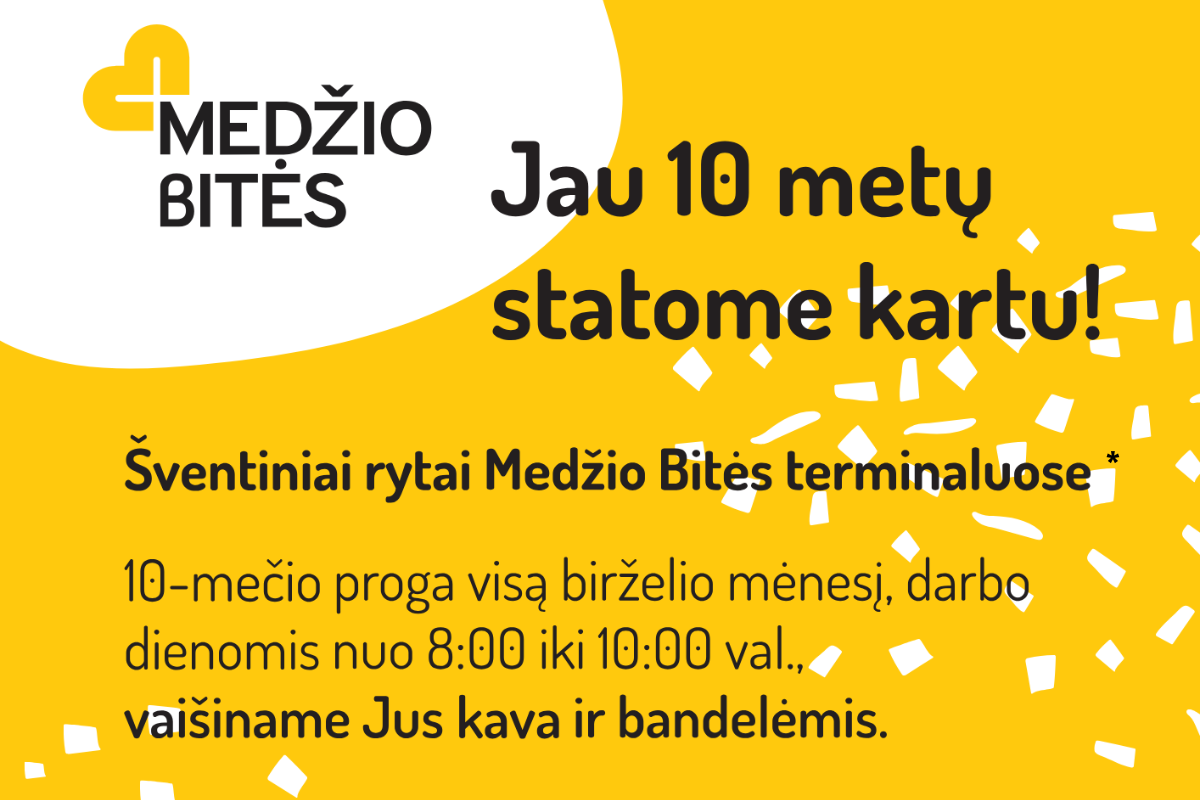 Šventiniai rytai „Medžio Bitės“ terminaluose visą Birželį! Šventiniai rytai „Medžio Bitės“ terminaluose visą Birželį!